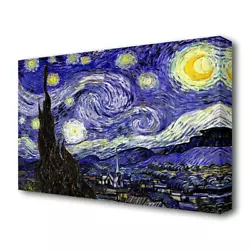 Buy The Starry Night By Vincent Van Gogh - Wrapped Canvas Painting • 25.96£