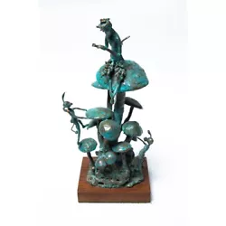Buy Vtg 1970’s Bronze Sculpture Art Pan Mushroom Fantasy Signed Artist EVANS • 3,745.32£