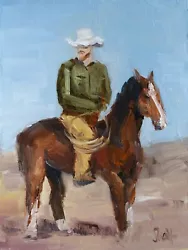 Buy Cowboy Painting Western Original Wall Art Texas Painting Horse Painting Desert • 31.42£