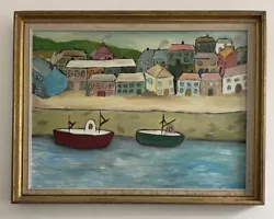 Buy Large Original Modernist Abstract Style Seascape Oil On Board Painting • 41£