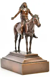 Buy Cyrus Dallin 1916 Bronze Indian Warrior Sculpture Niagara Falls Souvenir Statue • 375.21£