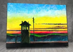 Buy Edward Hopper Railroad Sunset  CANVAS PAINTING ART PRINT WALL POSTER 1328X • 3.96£