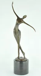 Buy Statue Dancer Acrobat Modern Style Art Deco Style Bronze Signed Sculpture • 176.85£
