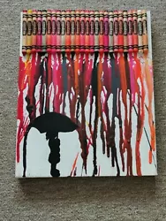 Buy Melted Rainbow Crayola Crayon Canvas Titled 'child In Desert Rain'  • 5£