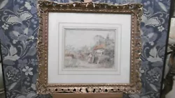 Buy Antique Watercolour In The Manner Of W H Finch. Carved Frame, Gesso & Gilt  • 75£