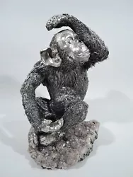 Buy Buccellati Chimpanzee Modern Monkey Animal Figure Italian 800 Silver • 10,261.67£
