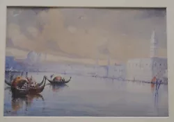 Buy Antique Early 20th Century Venice Venetian Canal Scene Watercolour Painting KNOX • 240£
