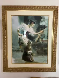 Buy Pino Daeni “The Dancer” Giclee Print Hand Signed Painting 269/295 Framed 40”x30” • 868.30£