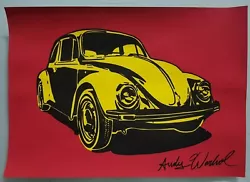 Buy Andy Warhol Hand Signed. 'volkswagen'. Watercolor On Paper. Pop Art • 24.90£