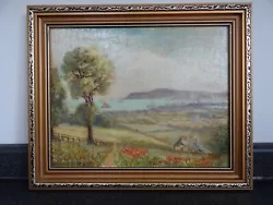 Buy Painting Weymouth & Portland Coastal Country Scene Signed • 50£