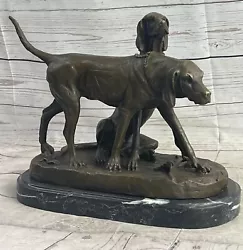 Buy Handcrafted German Shorthaired Pointers Hunting Water Dog Bronze Marble Sale • 425.78£