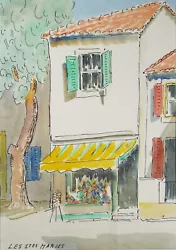 Buy Original Watercolour & Ink, 'Les Stes Maries'', Cicely Glyn De Beers (1891-1973) • 35£
