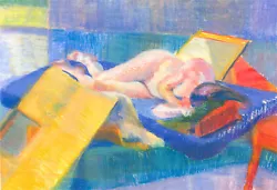 Buy Joyce Moore - Contemporary Pastel, Sleeping Nude • 48.80£