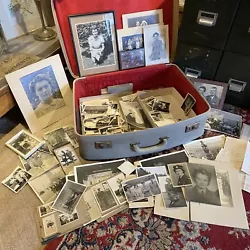 Buy Huge Job Lot  Antique Photos Portraits Pictures 1930s 1940s 1950s WW2 RAF • 45£