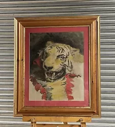 Buy Original Watercolour Of A Tiger By The Renowned Artist George Cochrane Kerr • 750£