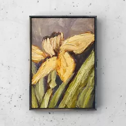 Buy Impressionist Daffodil Oil Painting Daffodil Flower  Original Miniature Artwork • 26.05£