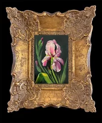Buy Original Oil Painting On Canvas Iris Flowers Wooden Frame By Kayvon Esmaeilou • 120£