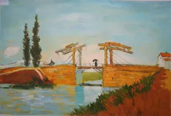 Buy Hand Painted Reproduction, Van Gogh, The Bridge Of Langlois Near Arles, 60x80 Cm • 51.38£
