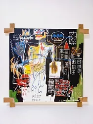 Buy Jean-Michel Basquiat (Handmade) Acrylic Painting Signed And Sealed 60x60 Cm. • 789.36£