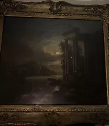 Buy ABRAHAM PETHER ( 1756-1812) Framed Oil Painting “Moonlight Pether” Rare Art MBS! • 437,601.30£
