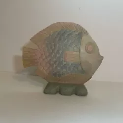 Buy Wood Fish Sculpture Seeking Human BFF • 8.68£