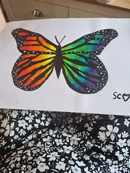 Buy Rainbow Butterfly Painting • 5£