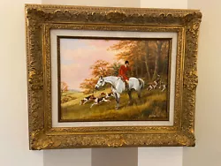 Buy Hunting Scene Oil On Canvas By G Williams - In Excellent Conition • 299£