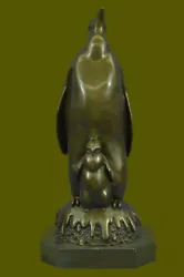 Buy Hot Cast Penguin Family By French Artist Milo Bronze Sculpture Lost Wax Method • 329.80£
