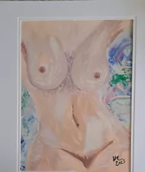 Buy Original Signed Acrylic Painting Nude Erotic Art  • 31.65£