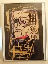 Buy VINTAGE  Untitled  By Jean-Michel Basquiat Framed A3 Canvas Fine Art Print 1983 • 17£