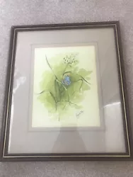 Buy Framed And Glazed Signed Water Colour Of A Butterfly • 55£