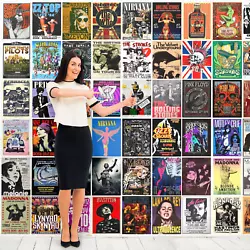 Buy Rock Music Concert Posters Vintage Prints  A4 Borderless Fully Laminated Vol 2 • 2.75£