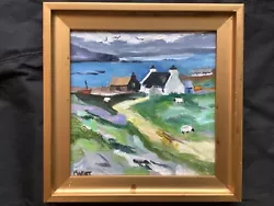 Buy Small Modern Contemporary Post Impressionist Oil Painting Scottish Coastal Scene • 85£