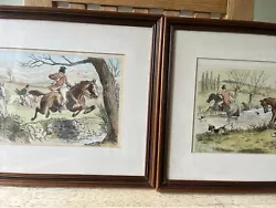 Buy Pair Of Framed Art Rosemary Brown Signed Watercolour Pictures Dogs Horses • 25£