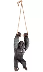 Buy Gorilla Sculpture Swinging Great Ape Hanging Gorilla Sculpture 24 Inches • 56.52£