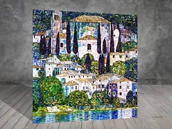 Buy Gustav Klimt Church In Cassone CANVAS PAINTING ART PRINT WALL SQ 624 • 7.17£