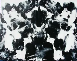 Buy Modernist ABSTRACT PAINTING Expressionist MODERN ART Rorschach HIDING WAIT FOLTZ • 53.91£