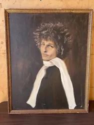 Buy Bob Dylan White Scarf Portrait Musician Original Music Oil Painting Framed Lenor • 66.14£