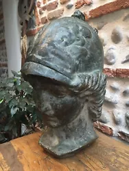 Buy Very Rare Large Head Alexandre Le Grand Or Athena Bronze Statue 55cm 37kg XIX ° • 4,881.19£