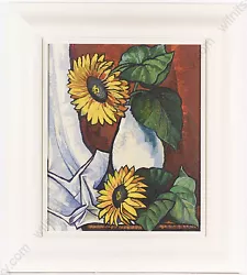 Buy Josef Lacina (b.1899)  Sunflowers , 1950s, Oil Painting • 435.88£