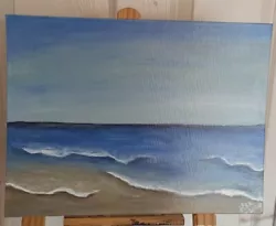 Buy Sea/Beach PaintingOriginal Signed Sea Scape Painting On Canvas • 14.99£