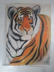 Buy Original Artwork Pastel Painting - Tiger 71 X 51cm  • 20£