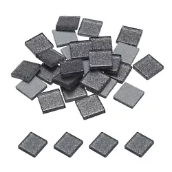 Buy Mosaic Tiles, Glass Tiles 2 X 2cm For DIY Crafts, 25pcs(100g,Dark Grey) • 8.93£