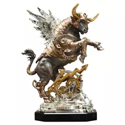 Buy Original Bronze Statue Sculpture  Golden Taurus  Signed Jewelry Processing • 14,112.35£