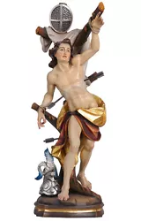 Buy Saint Sebastian Statue Wood Carving Handmade IN Italy • 11,898.01£