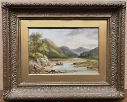Buy 19th Cen Antique Oil Painting FISHING On The MAWDDACH River BARMOUTH North Wales • 2.20£