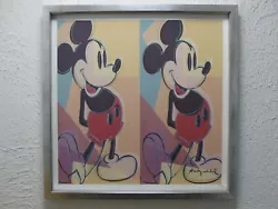 Buy Andy Warhol  Mickey Mouse  Lithograph 50 X 50 Cm, Limited & Quality  FRAMED  • 107.25£