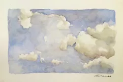 Buy Original Watercolour Painting Of Clouds • 35£