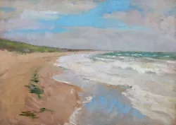 Buy Large French Impressionist Beach Landscape Jean-Franck Baudoin (1870-1961) • 4,200£