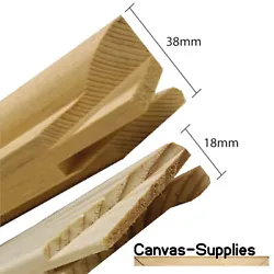 Buy Canvas Stretcher Bars, Canvas Frames, Pine Wood 18mm & 38mm Thick - Sold By Pair • 7.19£
